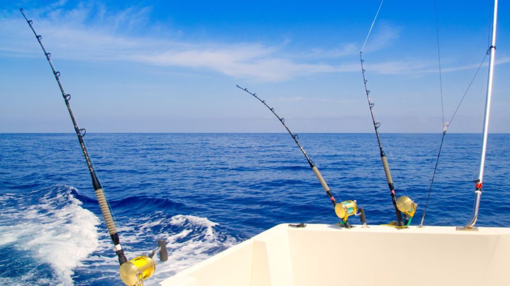 Sportfishing out in the ocean in Los Cabos